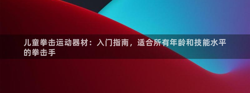 意昂体育3招商电话号码查询是多少：儿童拳击运动器材：